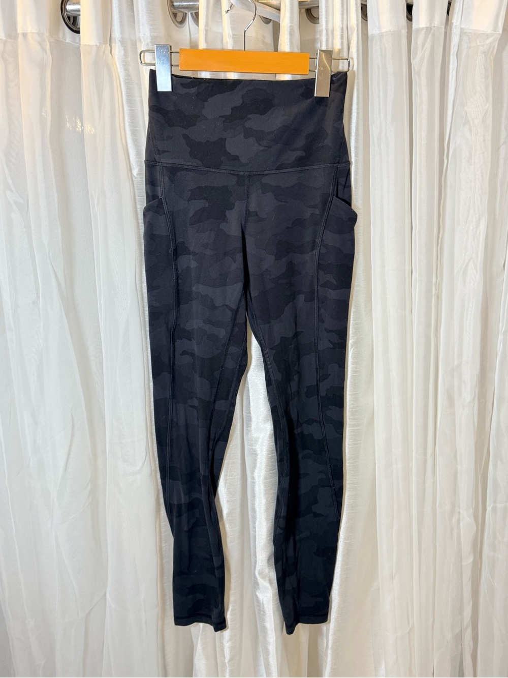 lululemon athletica Black Camo High-Waist Leggings with Side Pockets